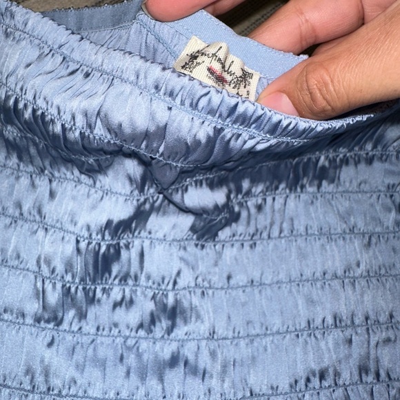 free people intimately ruched shorties blue - Picture 3 of 4